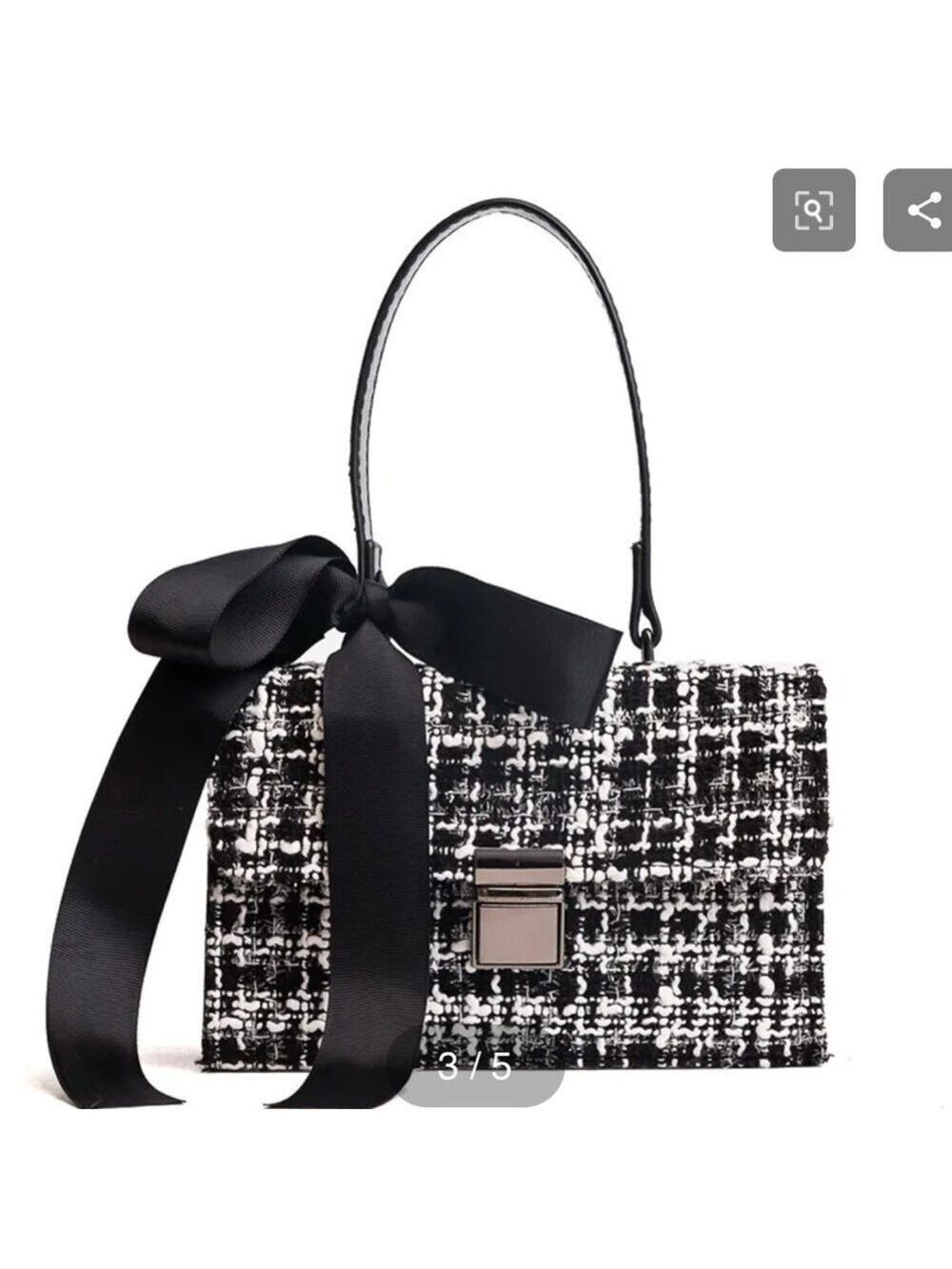 SMALL SHOULDER BAG WITH FASHIONABLE BOW